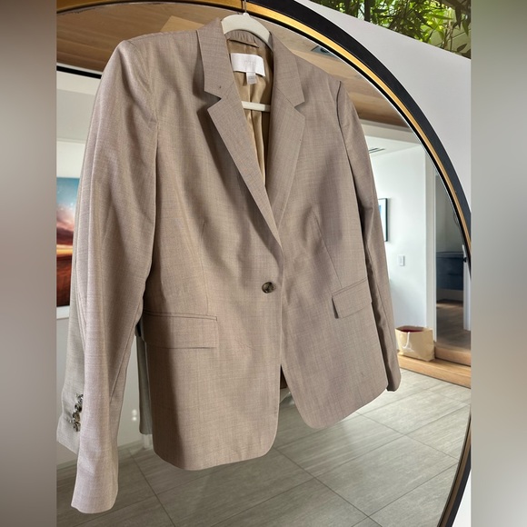 Women’s Hugo Boss Jeniver Tan Suit Jacket Blazer (matching pants in my closet) - Picture 1 of 14